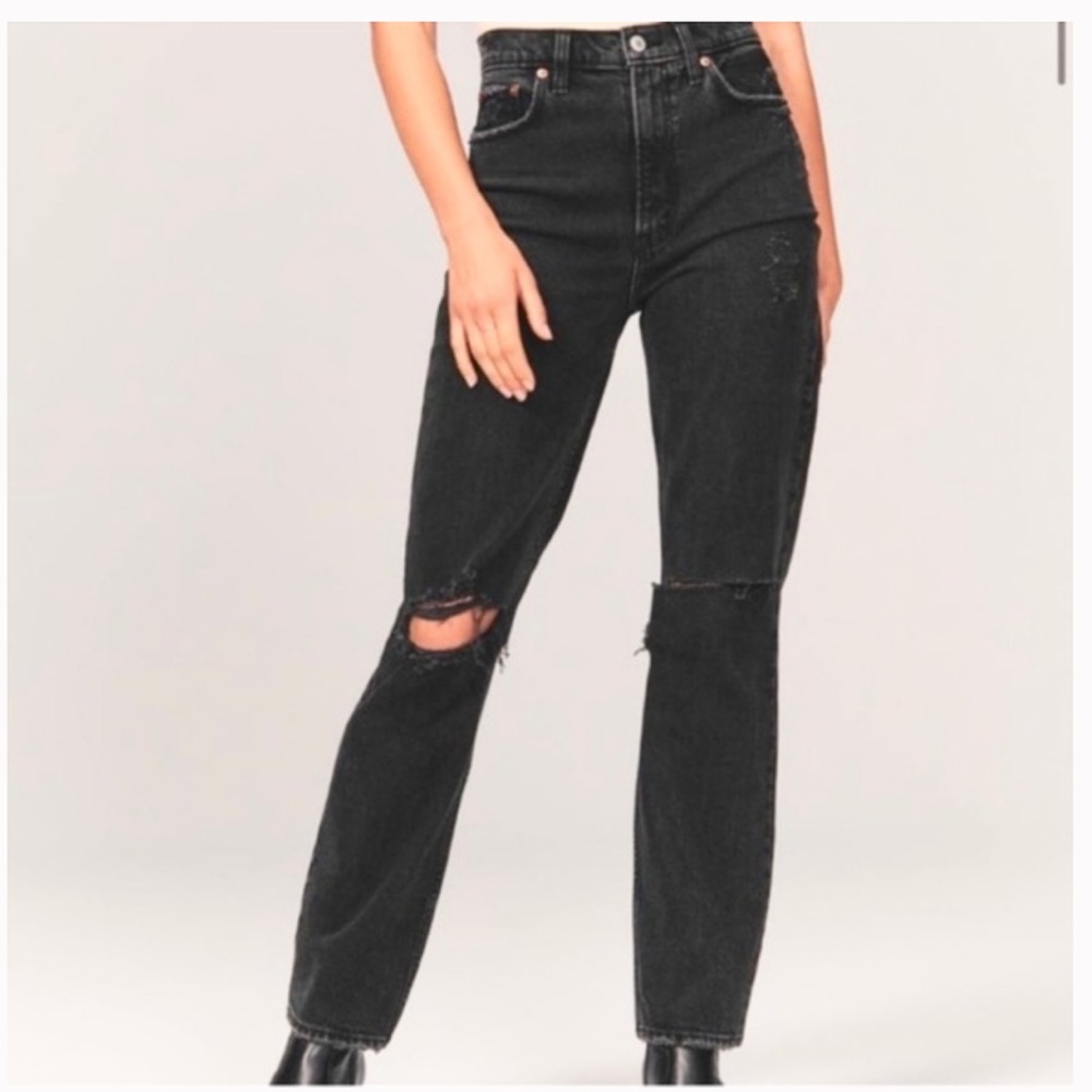 Abercrombie & Fitch 90s straight ultra high rise curve love